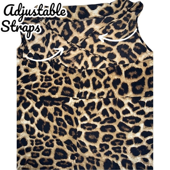 Shein Curve Leopard Print Midi Dress 4XL - Picture 3 of 9